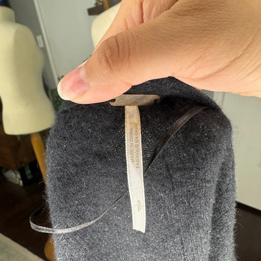 Free people Black Button-Up‎ Women's Cardigan